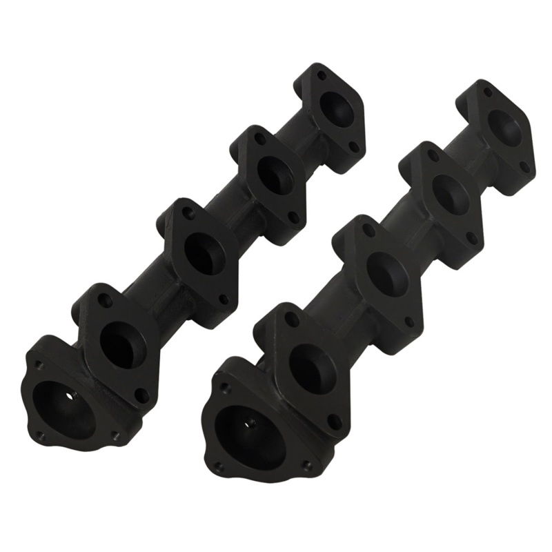 Ford F-550 Super Duty Exhaust Manifold Set - BD Diesel - Hi-Silicon Ductile Cast Iron - Black - `08-`10